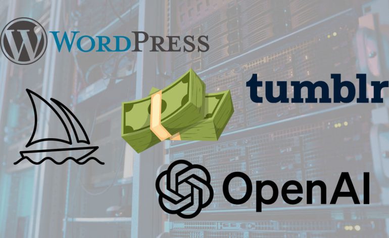 OpenAI and Midjourney using Tumblr and WordPress data